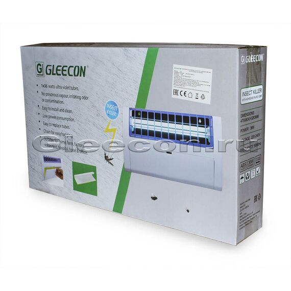 Лампа инсектицидная GLEECON E36 (S 150 м2) с клеевым листом